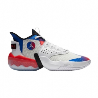 Ανδρικά Παπούτσια Air Jordan React Elevation Pf Λευκά Μαύρα Μπλε Κόκκινα