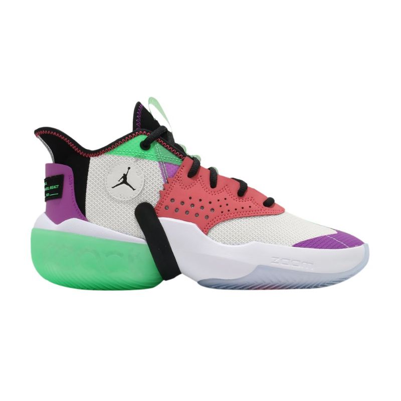Ανδρικά Παπούτσια Air Jordan React Elevation Pf Λευκό Μωβ Κόκκινο Πράσινο Μαύρο