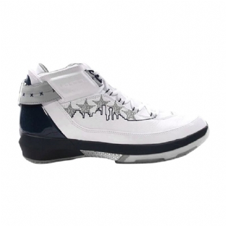 Ανδρικά Παπούτσια Air Jordan 22 Og Pe Άσπρο Σκούρο Μπλε Ασήμι