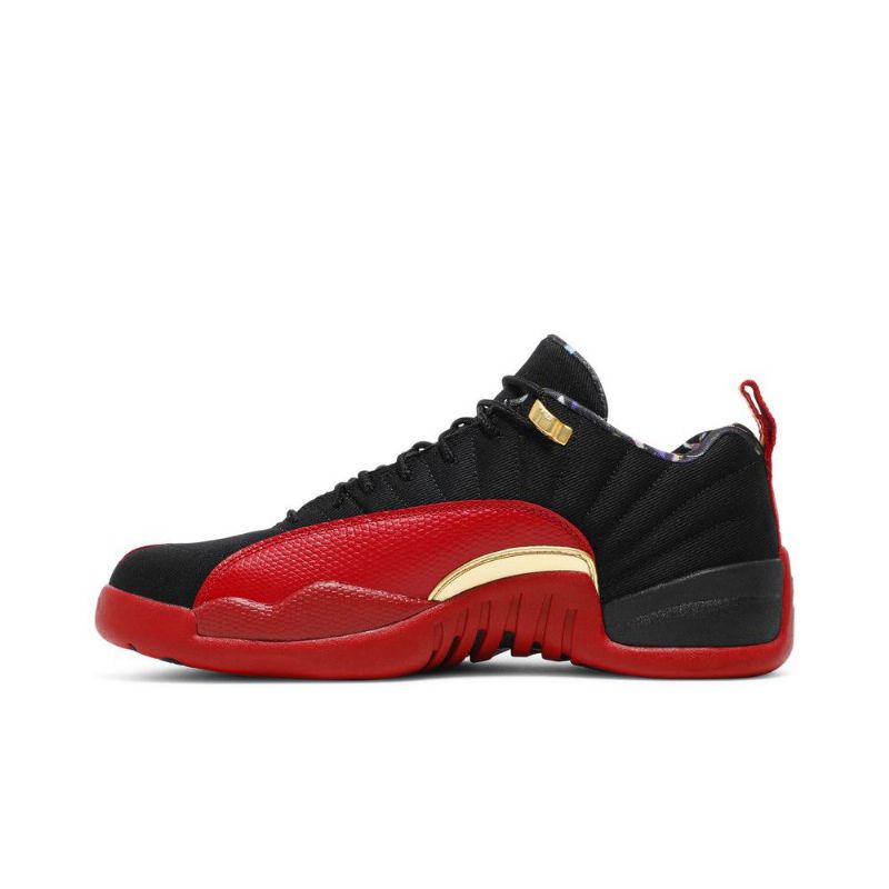 Ανδρικά Παπούτσια Air Jordan 12 Retro Low Se Μαύρα Κόκκινα Χρυσά