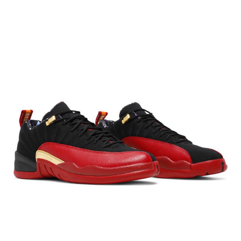 Ανδρικά Παπούτσια Air Jordan 12 Retro Low Se Μαύρα Κόκκινα Χρυσά