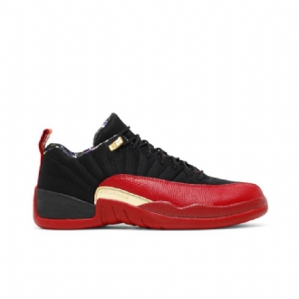 Ανδρικά Παπούτσια Air Jordan 12 Retro Low Se Μαύρα Κόκκινα Χρυσά