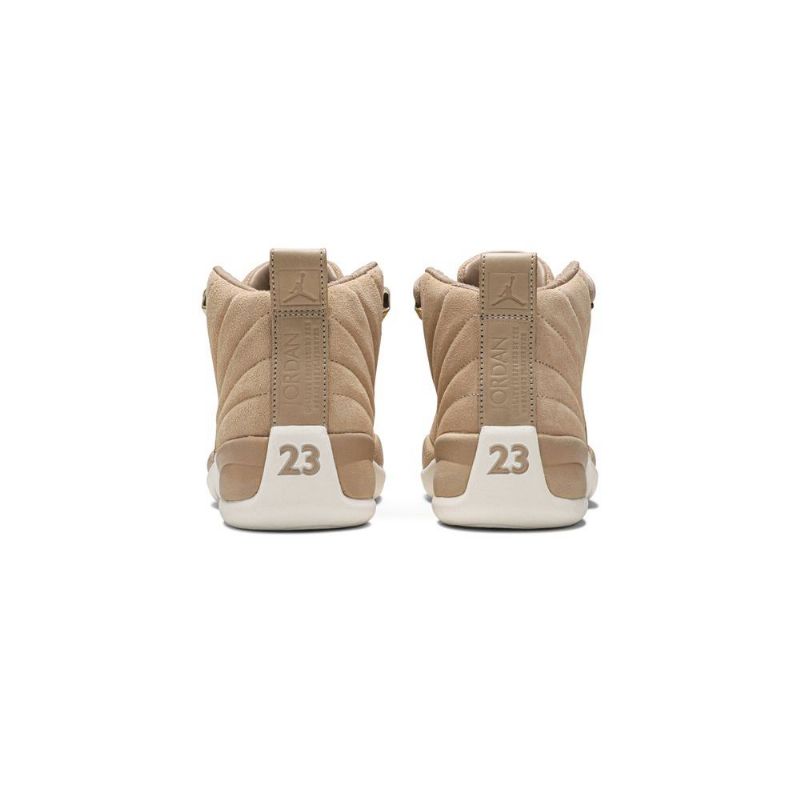 Γυναικεία Παπούτσια Air Jordan 12 Ρετρό Λευκό Καφέ Χρυσό