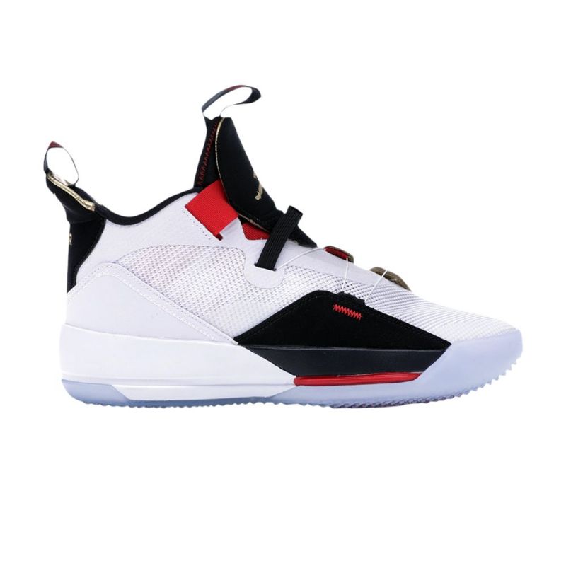 Ανδρικά Παπούτσια Air Jordan 33 Pf Άσπρο Μαύρος Κόκκινος