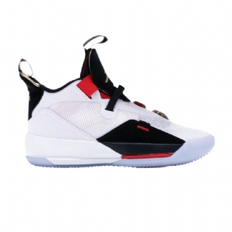 Ανδρικά Παπούτσια Air Jordan 33 Pf Άσπρο Μαύρος Κόκκινος