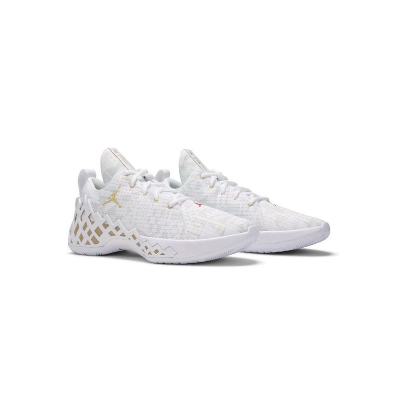 Ανδρικά Παπούτσια Air Jordan Jumpman Diamond Low Pf Άσπρο Χρυσός