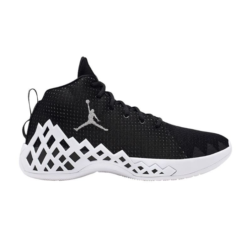 Ανδρικά Παπούτσια Air Jordan Jumpman Diamond Mid Μαύρος Άσπρο Ασήμι