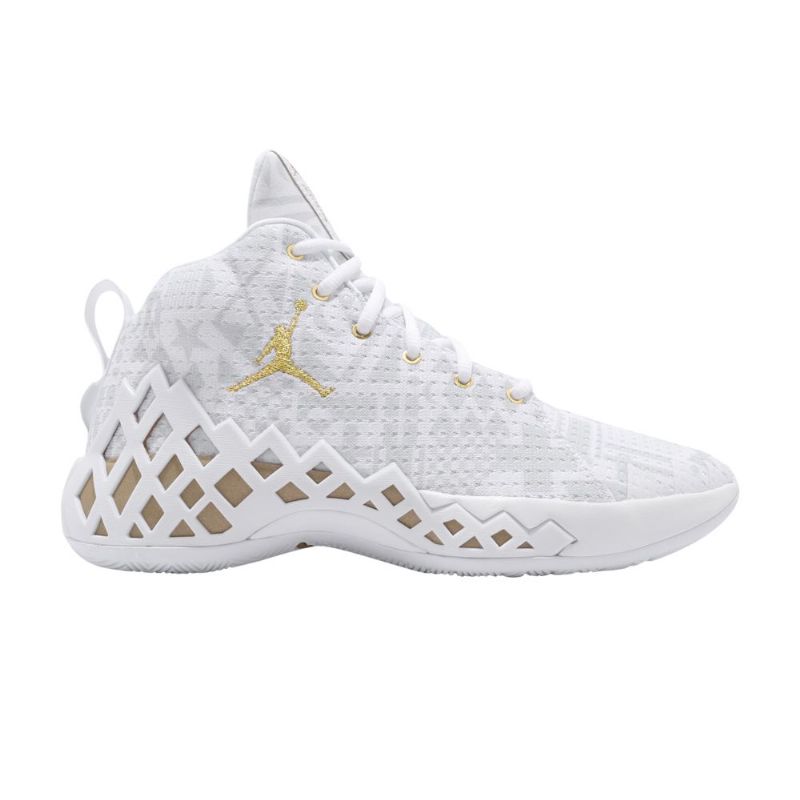 Ανδρικά Παπούτσια Air Jordan Jumpman Diamond Mid Pf Άσπρο Χρυσός