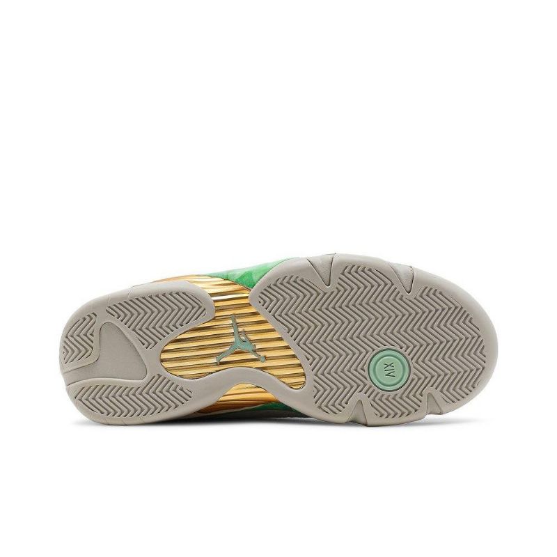 Γυναικεία Παπούτσια Air Jordan 14 Aleali May Retro Low Sp Γκρι Πράσινο Μαύρο Χρυσό