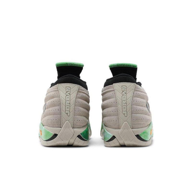 Γυναικεία Παπούτσια Air Jordan 14 Aleali May Retro Low Sp Γκρι Πράσινο Μαύρο Χρυσό