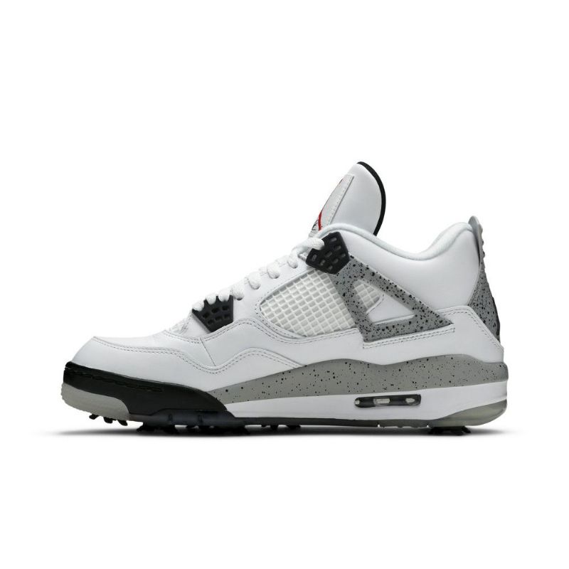 Ανδρικά Παπούτσια Air Jordan 4 Golf Άσπρο Γκρί Μαύρα Κόκκινα