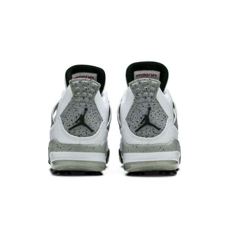 Ανδρικά Παπούτσια Air Jordan 4 Golf Άσπρο Γκρί Μαύρα Κόκκινα