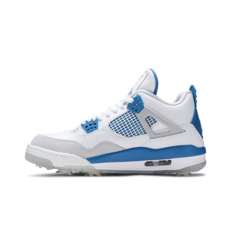 Ανδρικά Παπούτσια Air Jordan 4 Golf Άσπρο Γκρί Μπλε