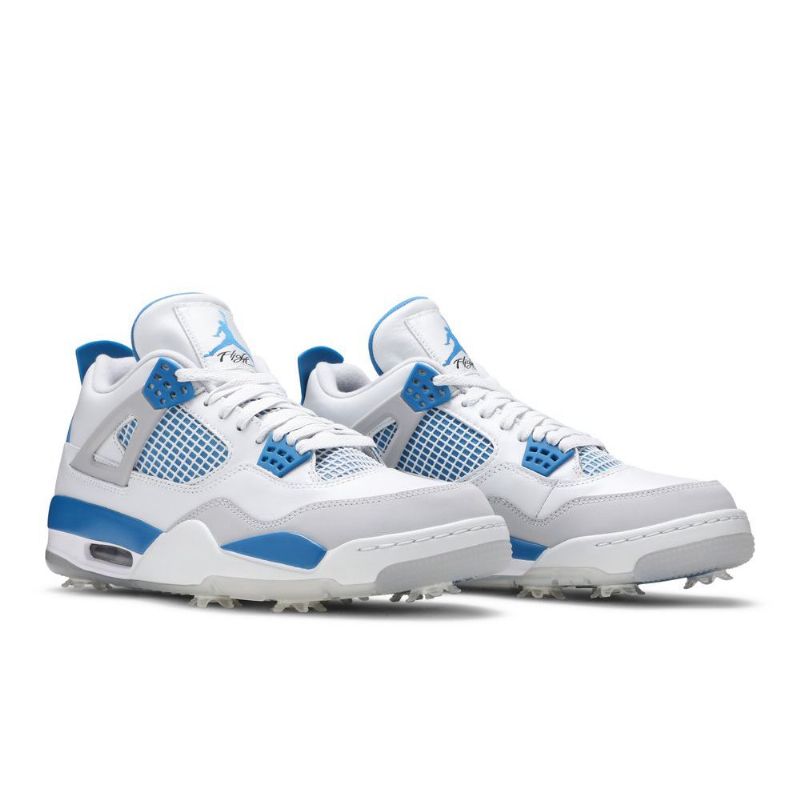 Ανδρικά Παπούτσια Air Jordan 4 Golf Άσπρο Γκρί Μπλε