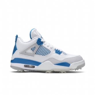 Ανδρικά Παπούτσια Air Jordan 4 Golf Άσπρο Γκρί Μπλε