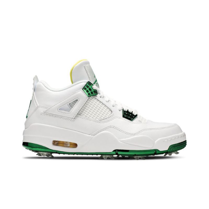 Ανδρικά Παπούτσια Air Jordan 4 Golf Άσπρο Πράσινος Κίτρινος