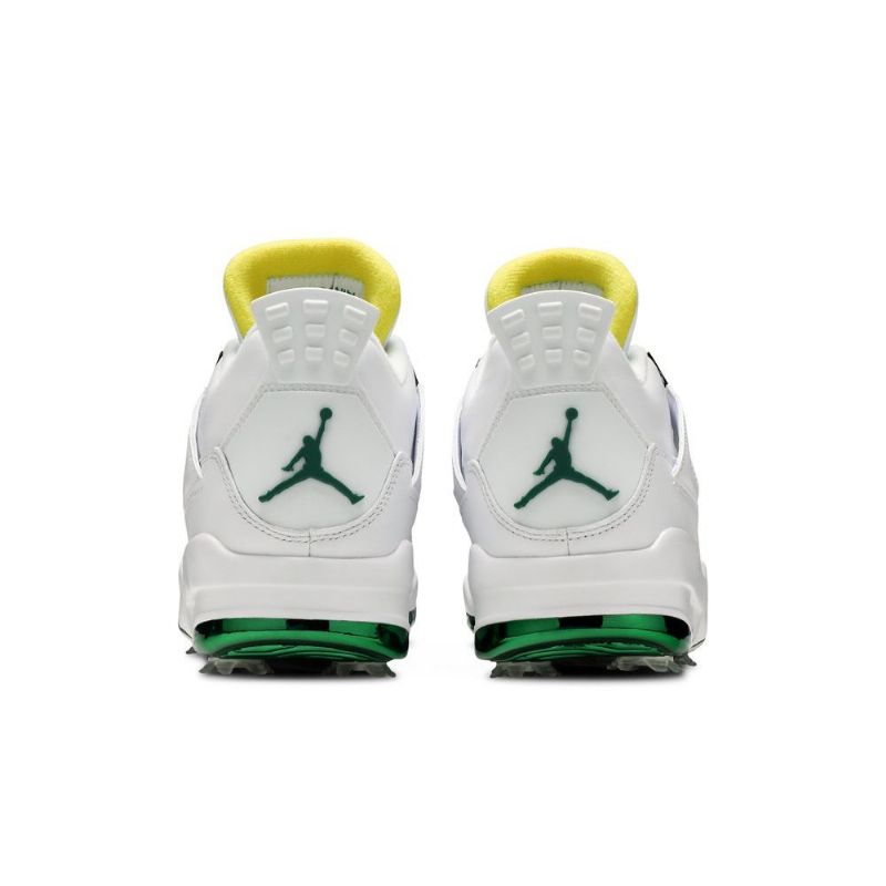 Ανδρικά Παπούτσια Air Jordan 4 Golf Άσπρο Πράσινος Κίτρινος