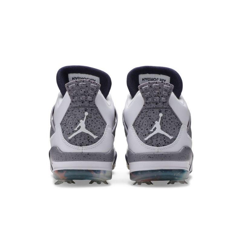 Ανδρικά Παπούτσια Air Jordan 4 Golf Άσπρο Σκούρο Μπλε Γκρί