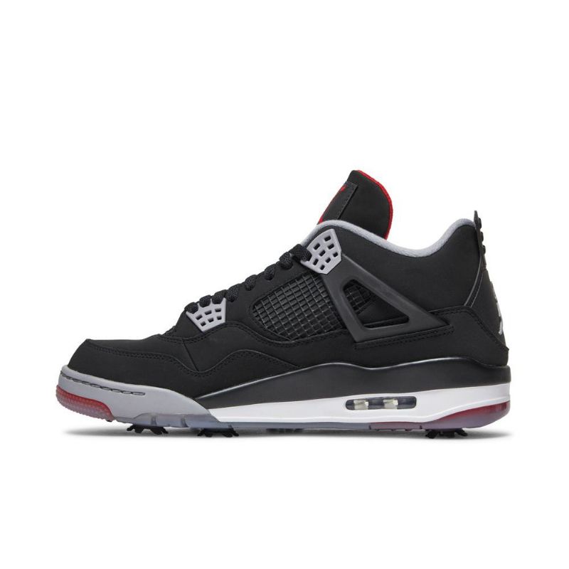 Ανδρικά Παπούτσια Air Jordan 4 Golf Μαύρα Κόκκινα Λευκά Γκρι