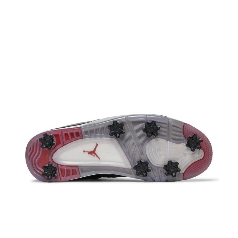 Ανδρικά Παπούτσια Air Jordan 4 Golf Μαύρα Κόκκινα Λευκά Γκρι