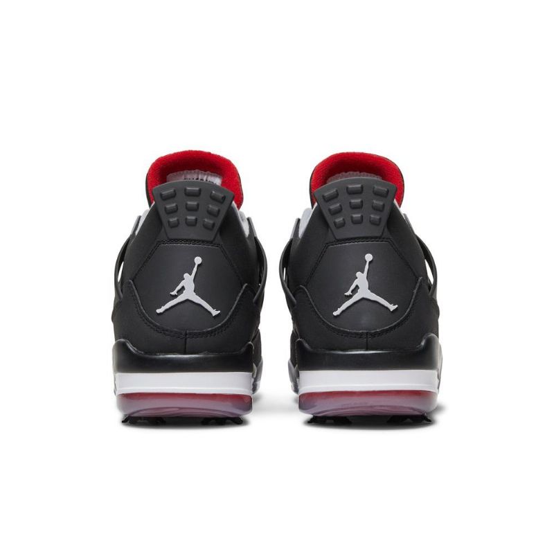 Ανδρικά Παπούτσια Air Jordan 4 Golf Μαύρα Κόκκινα Λευκά Γκρι