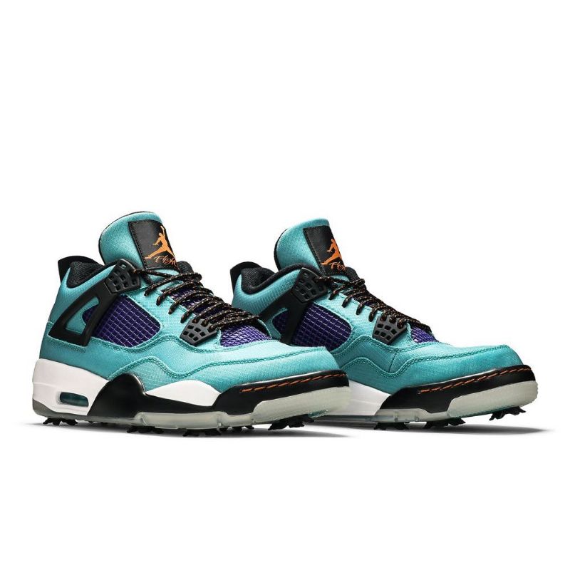 Ανδρικά Παπούτσια Air Jordan 4 Golf Nrg Άσπρο Turquoise Μπλε Μαύρος
