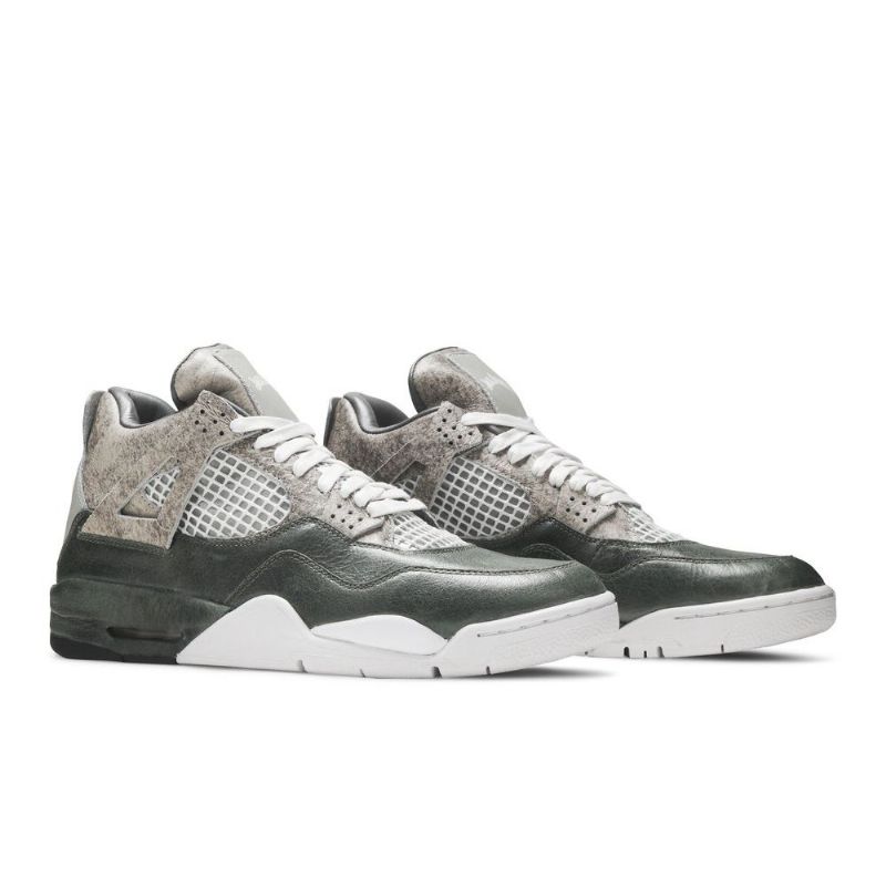 Ανδρικά Παπούτσια Air Jordan 4 Jack Daniel's The Shoe Surgeon Πράσινος Γκρί Άσπρο