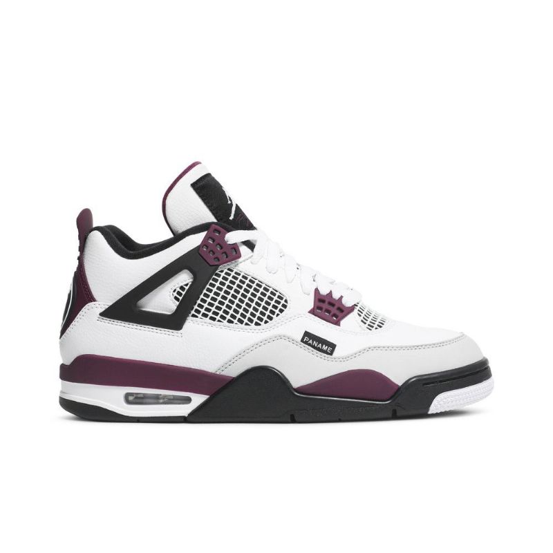 Ανδρικά Παπούτσια Air Jordan 4 Paris Saint-germain Ρετρό Λευκό Γκρι Μαύρα Bordeaux