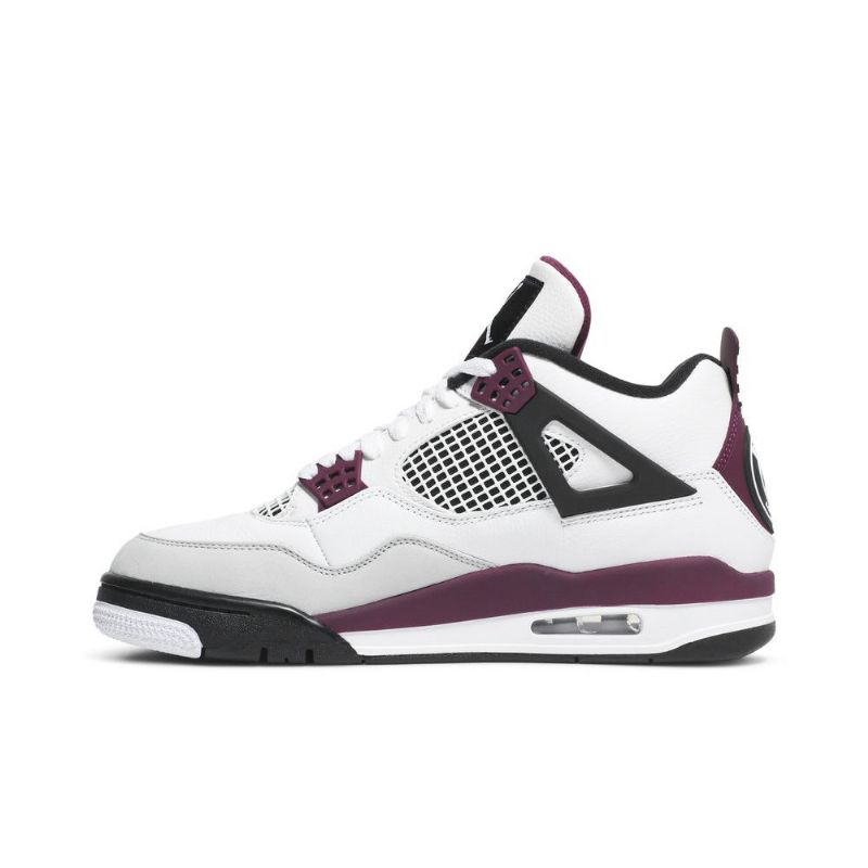 Ανδρικά Παπούτσια Air Jordan 4 Paris Saint-germain Ρετρό Λευκό Γκρι Μαύρα Bordeaux