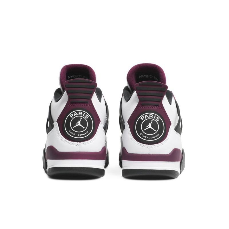 Ανδρικά Παπούτσια Air Jordan 4 Paris Saint-germain Ρετρό Λευκό Γκρι Μαύρα Bordeaux