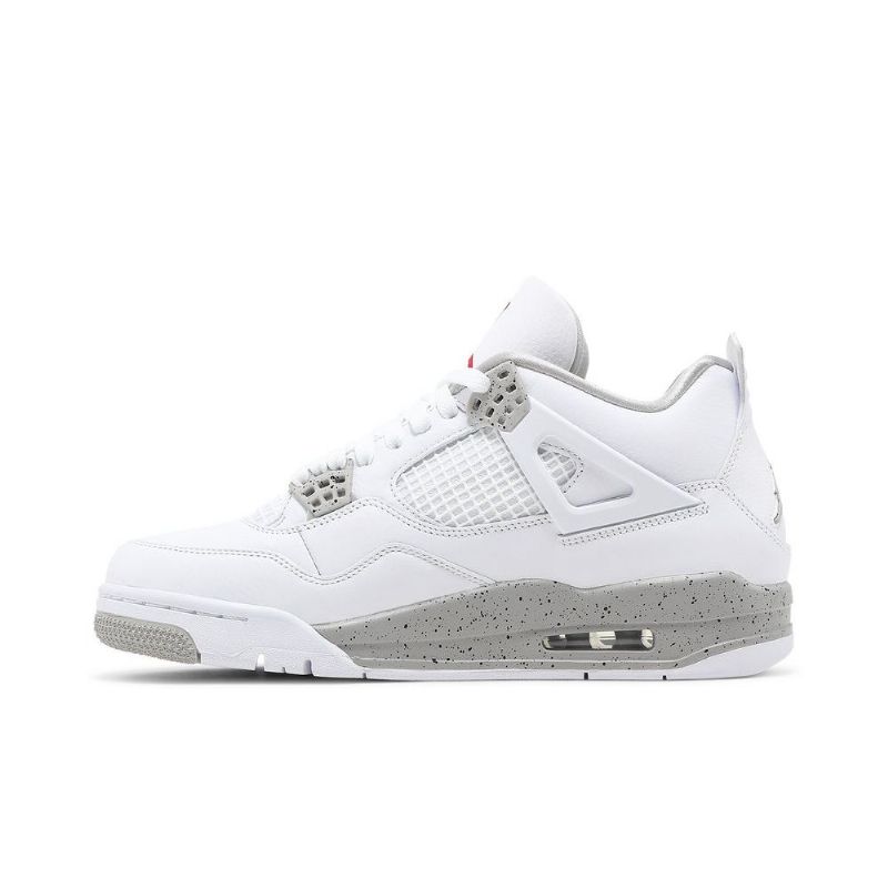 Ανδρικά Παπούτσια Air Jordan 4 Retro Άσπρο Γκρί Κόκκινος