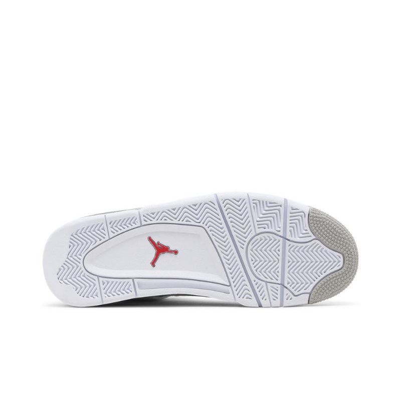 Ανδρικά Παπούτσια Air Jordan 4 Retro Άσπρο Γκρί Κόκκινος