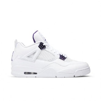 Ανδρικά Παπούτσια Air Jordan 4 Retro Άσπρο Μωβ
