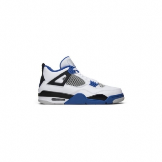Ανδρικά Παπούτσια Air Jordan 4 Retro Άσπρο Μπλε Μαύρος
