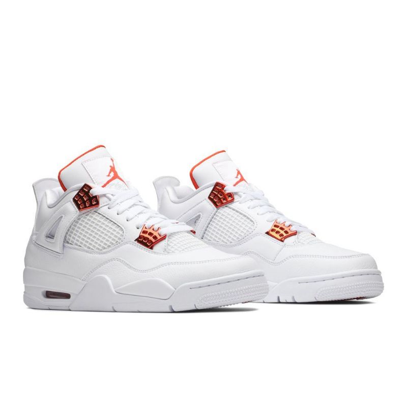 Ανδρικά Παπούτσια Air Jordan 4 Retro Άσπρο Πορτοκάλι