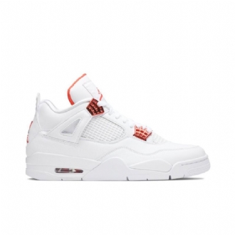 Ανδρικά Παπούτσια Air Jordan 4 Retro Άσπρο Πορτοκάλι