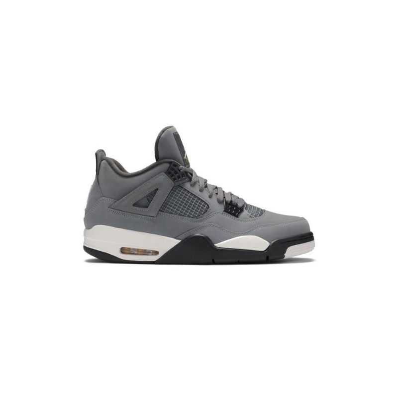 Ανδρικά Παπούτσια Air Jordan 4 Retro Γκρί Άσπρο Μαύρος