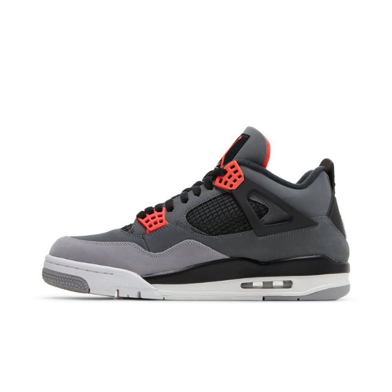 Ανδρικά Παπούτσια Air Jordan 4 Retro Γκρί Μαύρος Κόκκινος