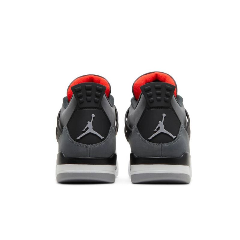 Ανδρικά Παπούτσια Air Jordan 4 Retro Γκρί Μαύρος Κόκκινος