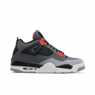 Ανδρικά Παπούτσια Air Jordan 4 Retro Γκρί Μαύρος Κόκκινος