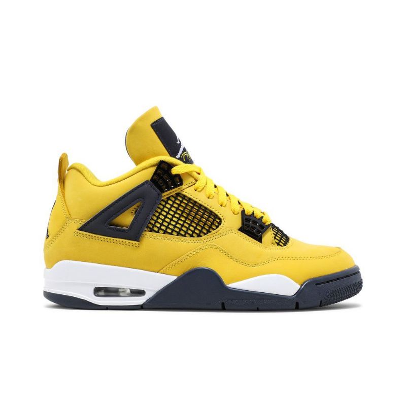 Ανδρικά Παπούτσια Air Jordan 4 Retro Κίτρινος Σκούρο Μπλε