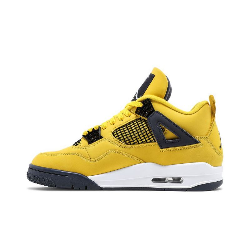 Ανδρικά Παπούτσια Air Jordan 4 Retro Κίτρινος Σκούρο Μπλε