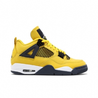 Ανδρικά Παπούτσια Air Jordan 4 Retro Κίτρινος Σκούρο Μπλε