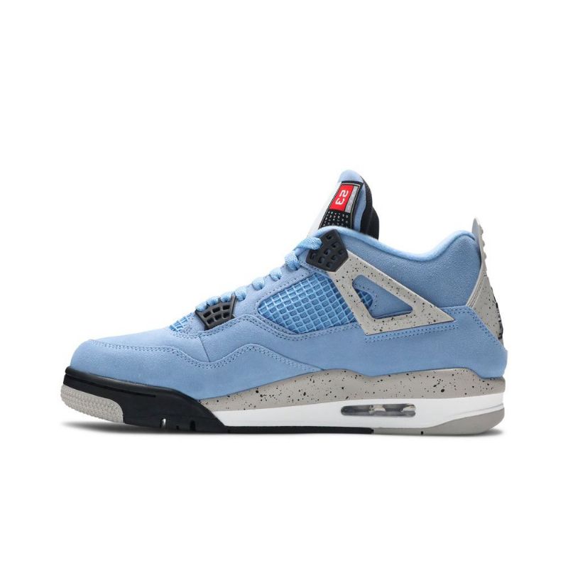 Ανδρικά Παπούτσια Air Jordan 4 Retro Μπλε Γκρί Μαύρος Άσπρο