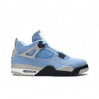 Ανδρικά Παπούτσια Air Jordan 4 Retro Μπλε Γκρί Μαύρος Άσπρο