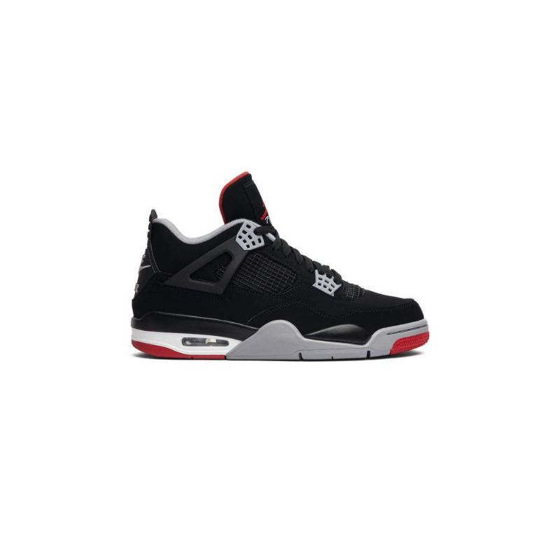 Ανδρικά Παπούτσια Air Jordan 4 Retro Og Μαύρα Γκρι Κόκκινα Λευκά