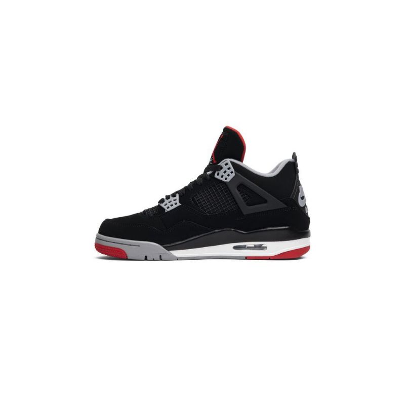 Ανδρικά Παπούτσια Air Jordan 4 Retro Og Μαύρα Γκρι Κόκκινα Λευκά
