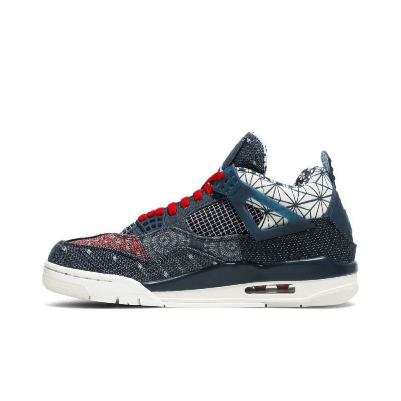 Ανδρικά Παπούτσια Air Jordan 4 Retro Se Γκρί Σκούρο Μπλε Άσπρο Κόκκινος