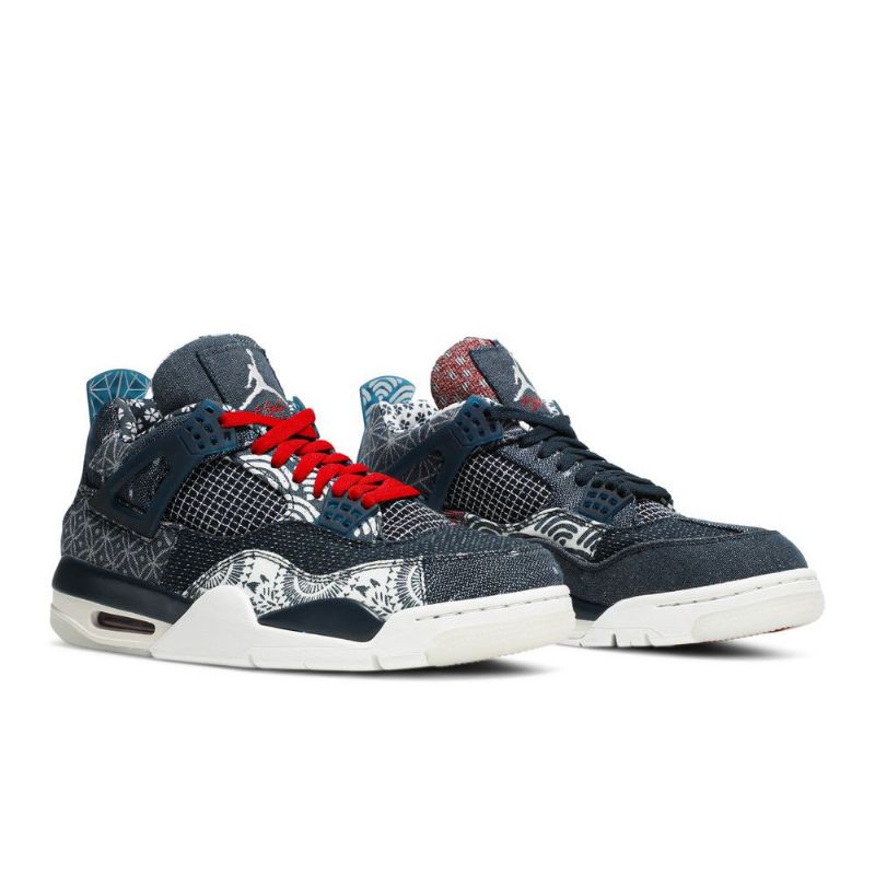 Ανδρικά Παπούτσια Air Jordan 4 Retro Se Γκρί Σκούρο Μπλε Άσπρο Κόκκινος