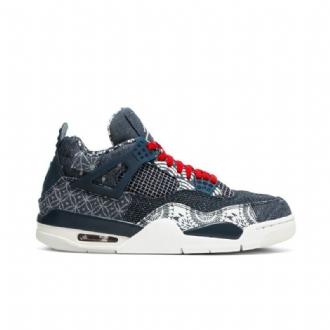 Ανδρικά Παπούτσια Air Jordan 4 Retro Se Γκρί Σκούρο Μπλε Άσπρο Κόκκινος